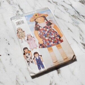 1990s Butterick Sewing Pattern for Little Sister Doll Clothes